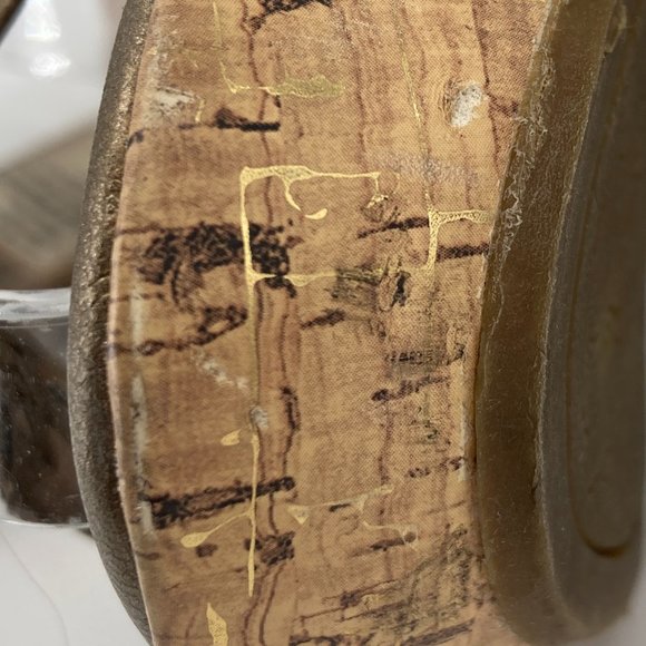 Croft & Barrow Metallic Margie Cork Slide Wedge Sandals - Picture 10 of 12